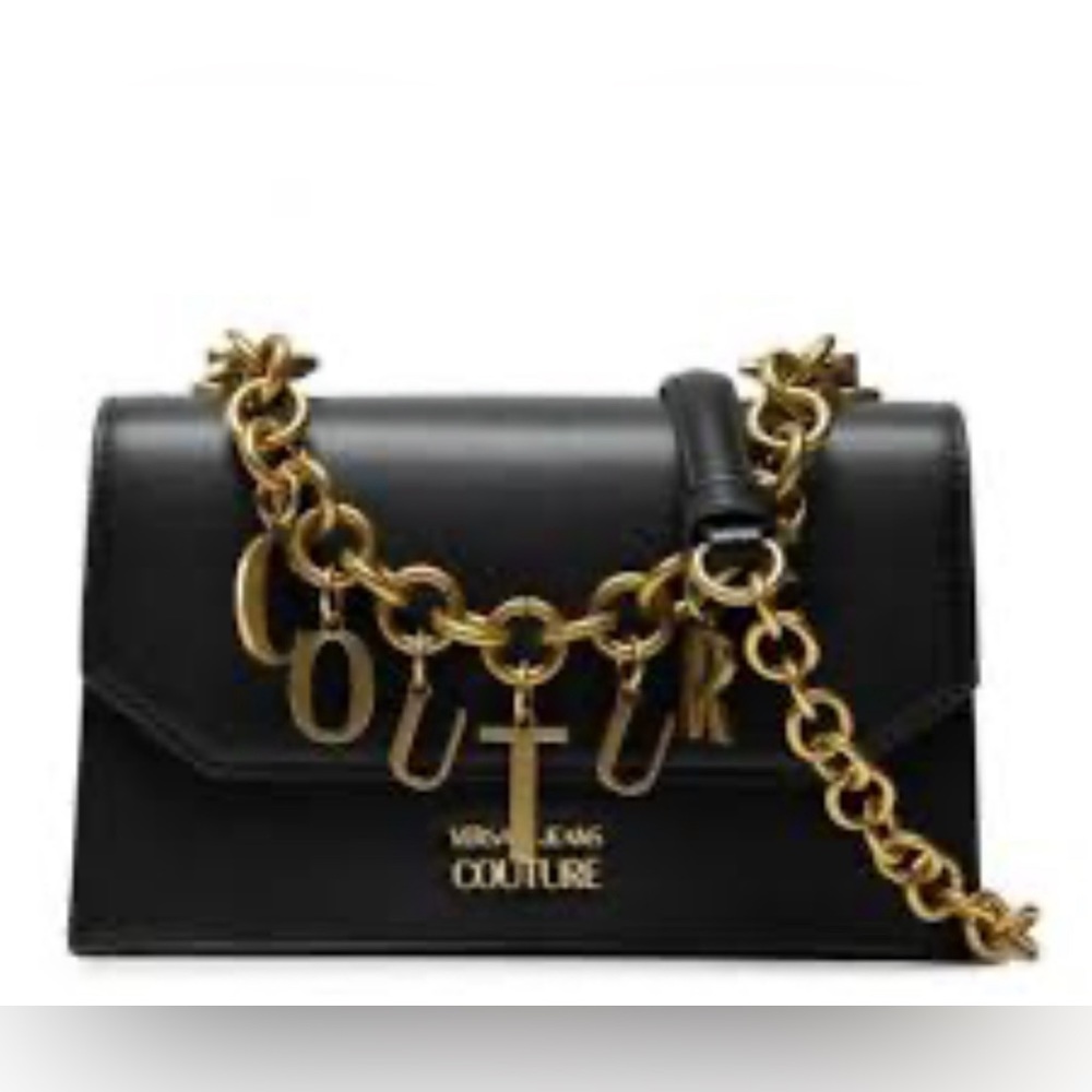 Versace jeans couture black charm bag